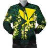 Polynesian Hawaii Men Bomber Jacket - Ti Leaf Lei Turtle - BN11 Bomber Jacket