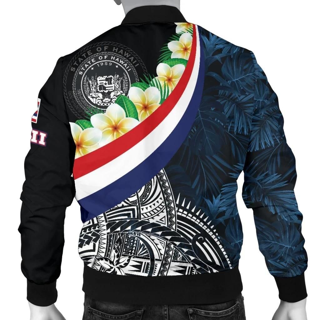 Polynesian-Hawaii-Mens-Bomber-Jacket-Hawaii-Seal-With-Plumeria-Style-BN18-Bomber-Jacket-1