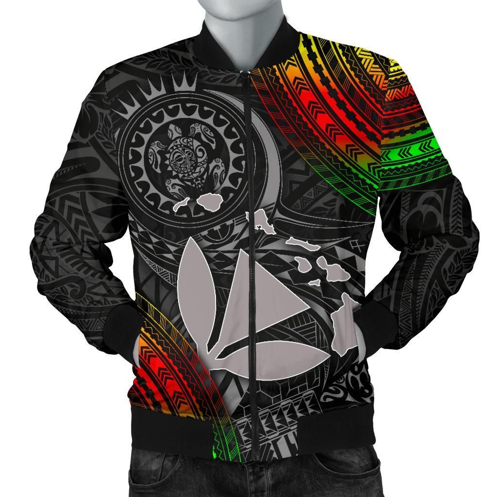 Polynesian Hawaii Men's Bomber Jacket - Kanaka Maoli Hawaiian Map - BN18 Bomber Jacket Polynesian Hawaii Men's Bomber Jacket - Kanaka Maoli Hawaiian Map - BN18 Bomber Jacket