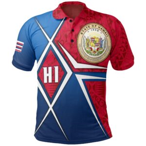 Polynesian Hawaii Polo Shirt - Hawaii Seal - BN15