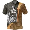 Polynesian Hawaii Polo Shirt Kanaka Maoli Gold - Turtle with Hook - BN11