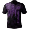 Polynesian Hawaii Polo Shirt - Polynesian Wings (Purple) - BN15