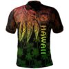 Polynesian Hawaii Polo Shirt - Polynesian Wings (Reggae) - BN15