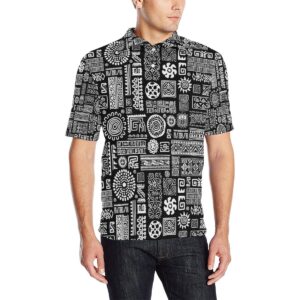 Polynesian Pattern Print Design A02 Men Polo Shirt