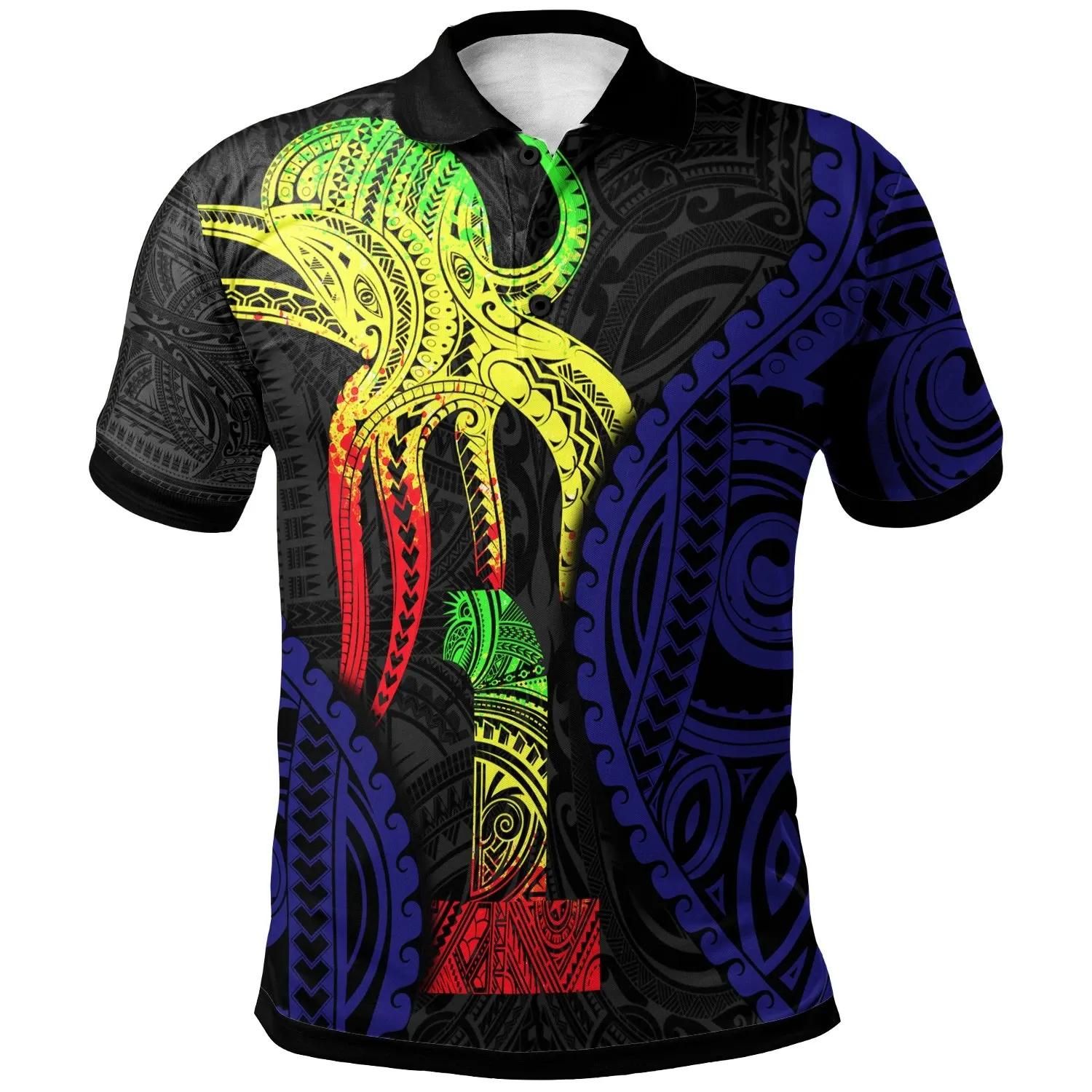 Polynesian Polo Shirt - Polynesian Octopus Number Style One - BN29 Polynesian Polo Shirt - Polynesian Octopus Number Style One - BN29