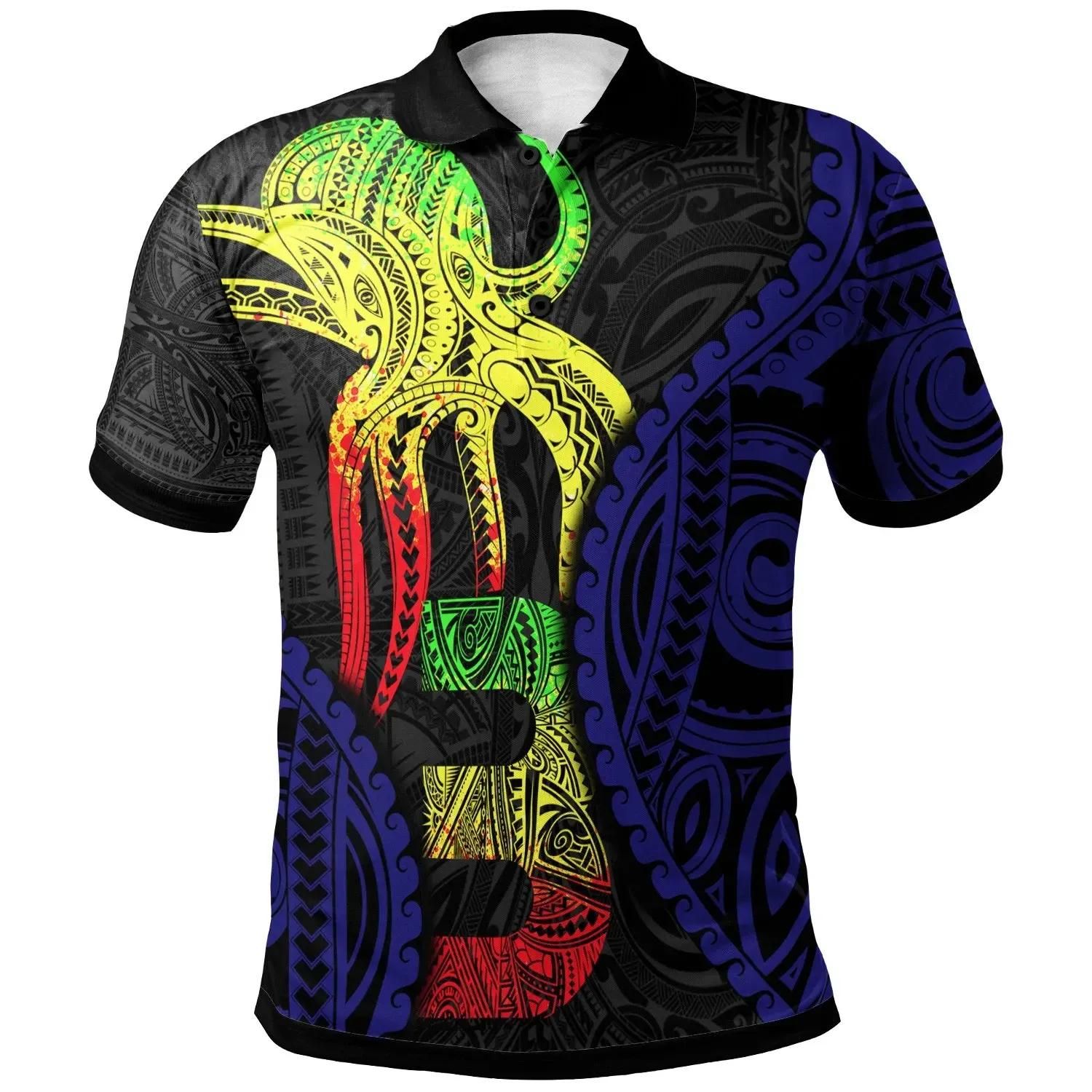 Polynesian Polo Shirt - Polynesian Octopus Number Style Three - BN29 Polynesian Polo Shirt - Polynesian Octopus Number Style Three - BN29
