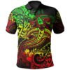 Polynesian Polo Shirt - Reggae Shark Polynesian Tattoo - BN18