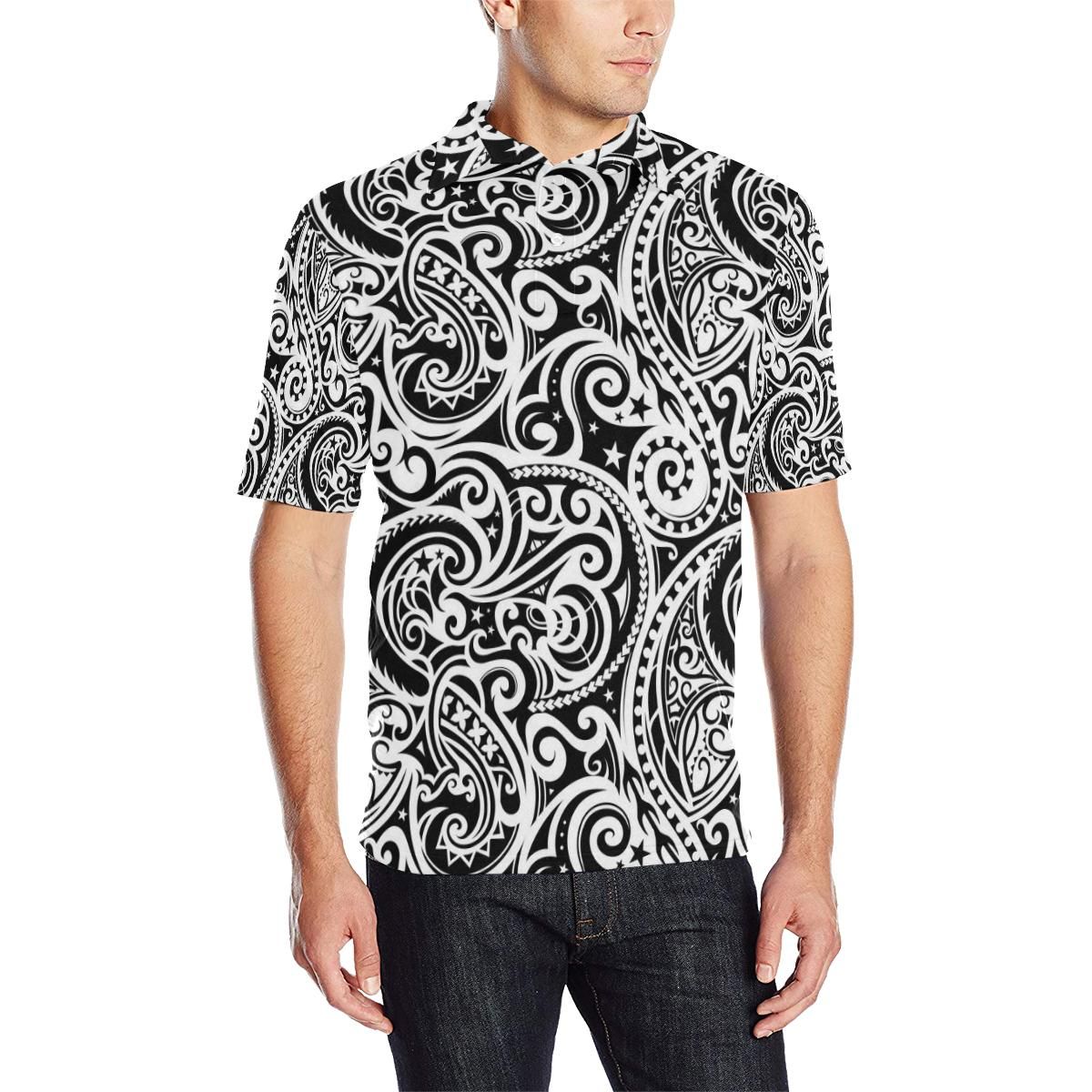 Polynesian Traditional Tribal Men Polo Shirt Polynesian Traditional Tribal Men Polo Shirt