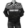 Polynesian Women's Bomber Jacket - Custom Black Style - BN09 Bomber Jacket