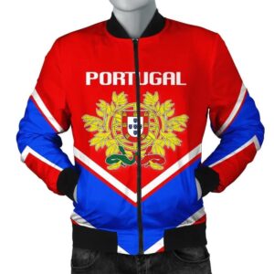Portugal Coat Of Arms Men Bomber Jacket Lucian Style J5W Bomber Jacket