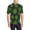 Pot Leaf Pattern Print Design A03 Men Polo Shirt