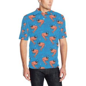 Prawn Cute Pattern Print Design 03 Men Polo Shirt