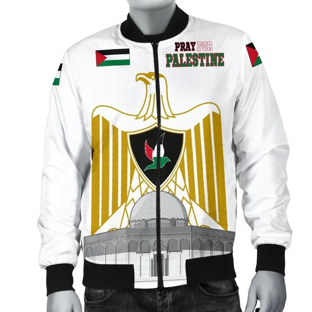 Pray For Palestine Bomber Jacket A27 Bomber Jacket Pray For Palestine Bomber Jacket A27 Bomber Jacket