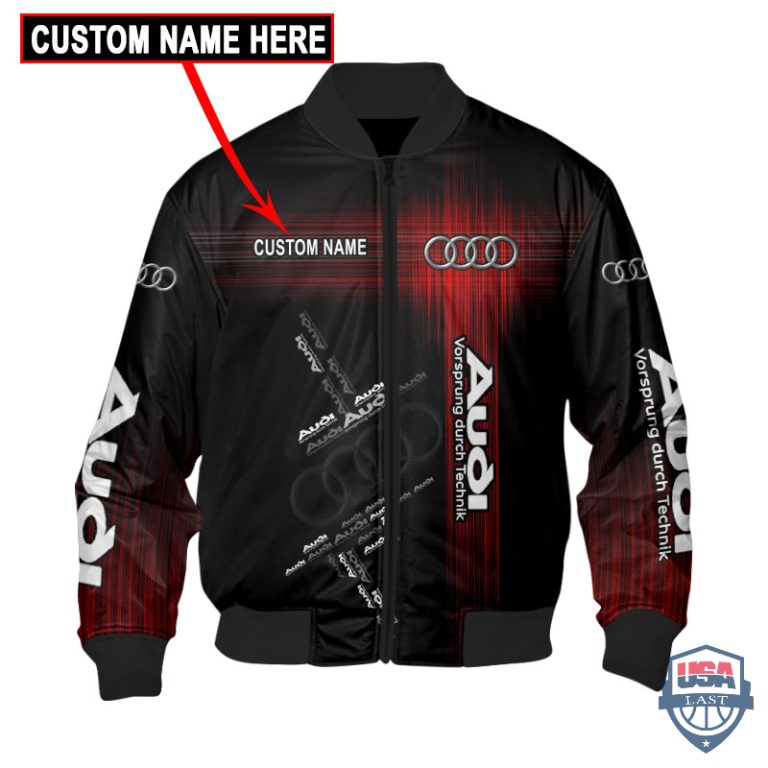Presonalized-Audi-Logo-Custom-Name-Bomber-Jacket-1
