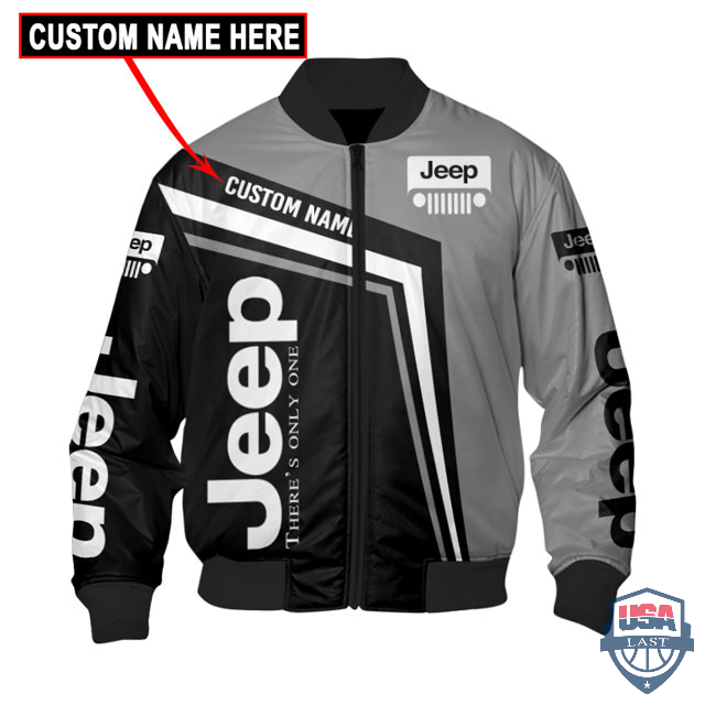 Presonalized Jeep Theres Only One Bomber Jacket Presonalized Jeep Theres Only One Bomber Jacket