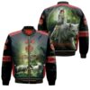 Princess Mononoke Moro-No-Kimi Mother Of Wolf Fighting Gift For Mononoke Hime Fans Bomber Jacket