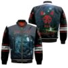 Princess Mononoke San And The Shinigami God At Night Gift for Mononoke hime Fans Bomber Jacket