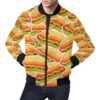 Print Pattern Hot Dog Mens Bomber Jacket