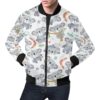 Print Pattern Koala Mens Bomber Jacket