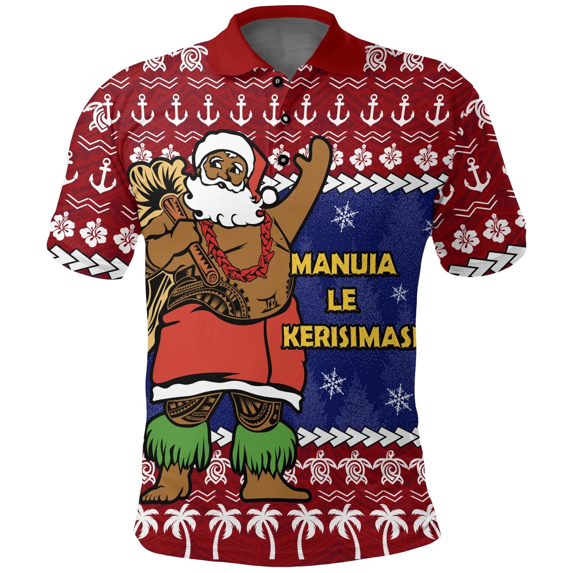 Products American Samoa bChristmas Santa Claus Polynesian Polo Shirt A24 Products American Samoa bChristmas Santa Claus Polynesian Polo Shirt A24