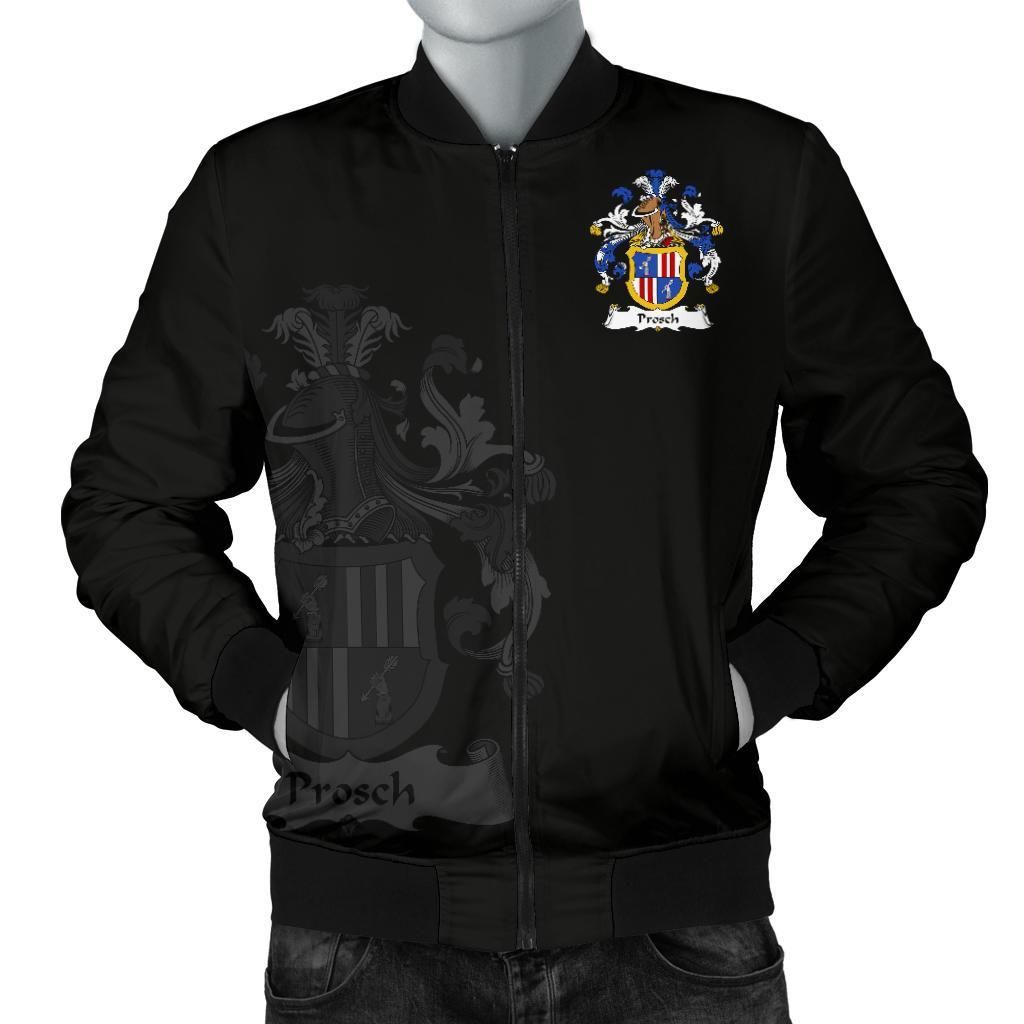 Prosch Germany Men's Bomber Jacket - German Family Crest A7 Bomber Jacket Prosch Germany Men's Bomber Jacket - German Family Crest A7 Bomber Jacket
