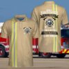Proud American Firefighter Fire Dept Polo Shirt #V