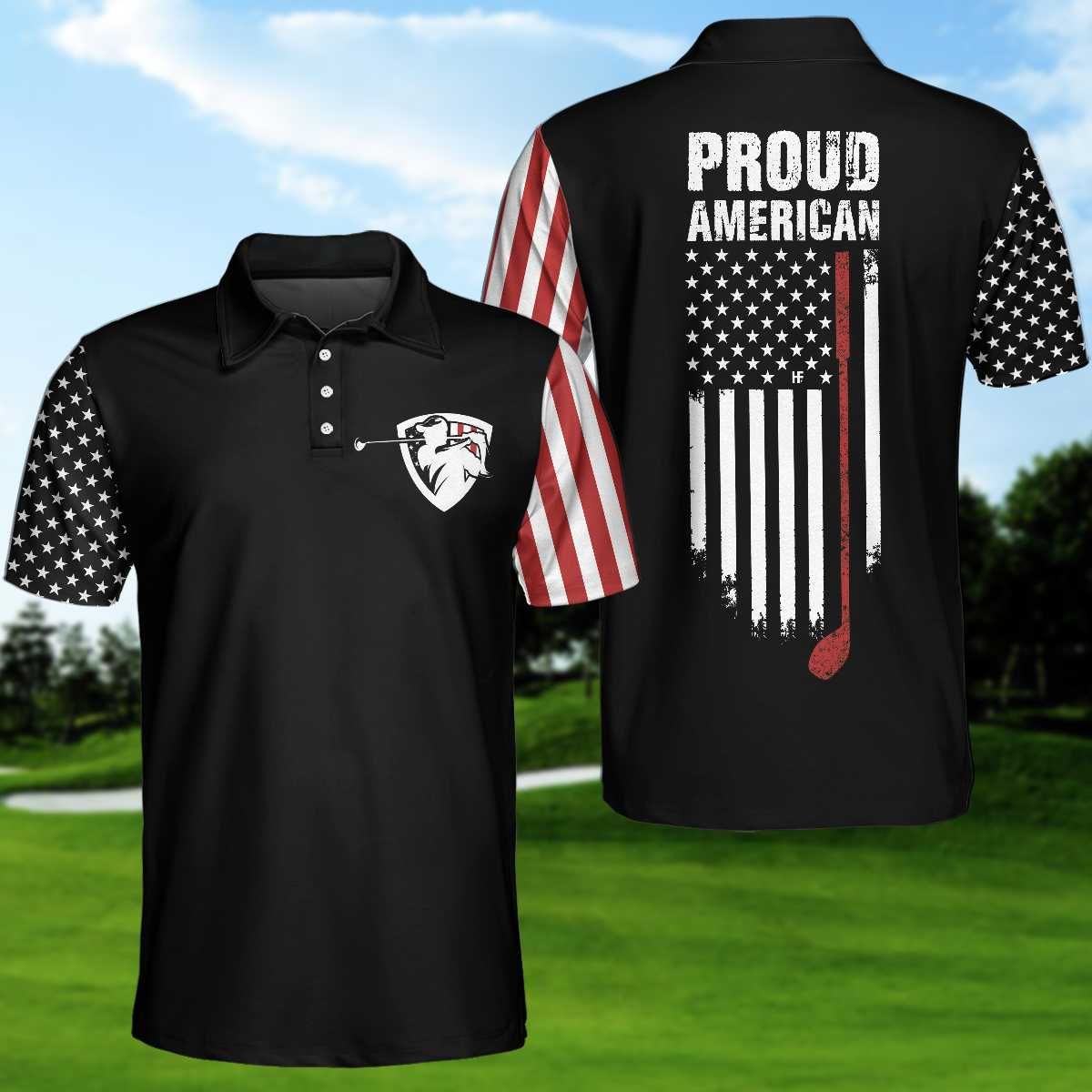 Proud American Golf Polo Shirt Proud American Golf Polo Shirt