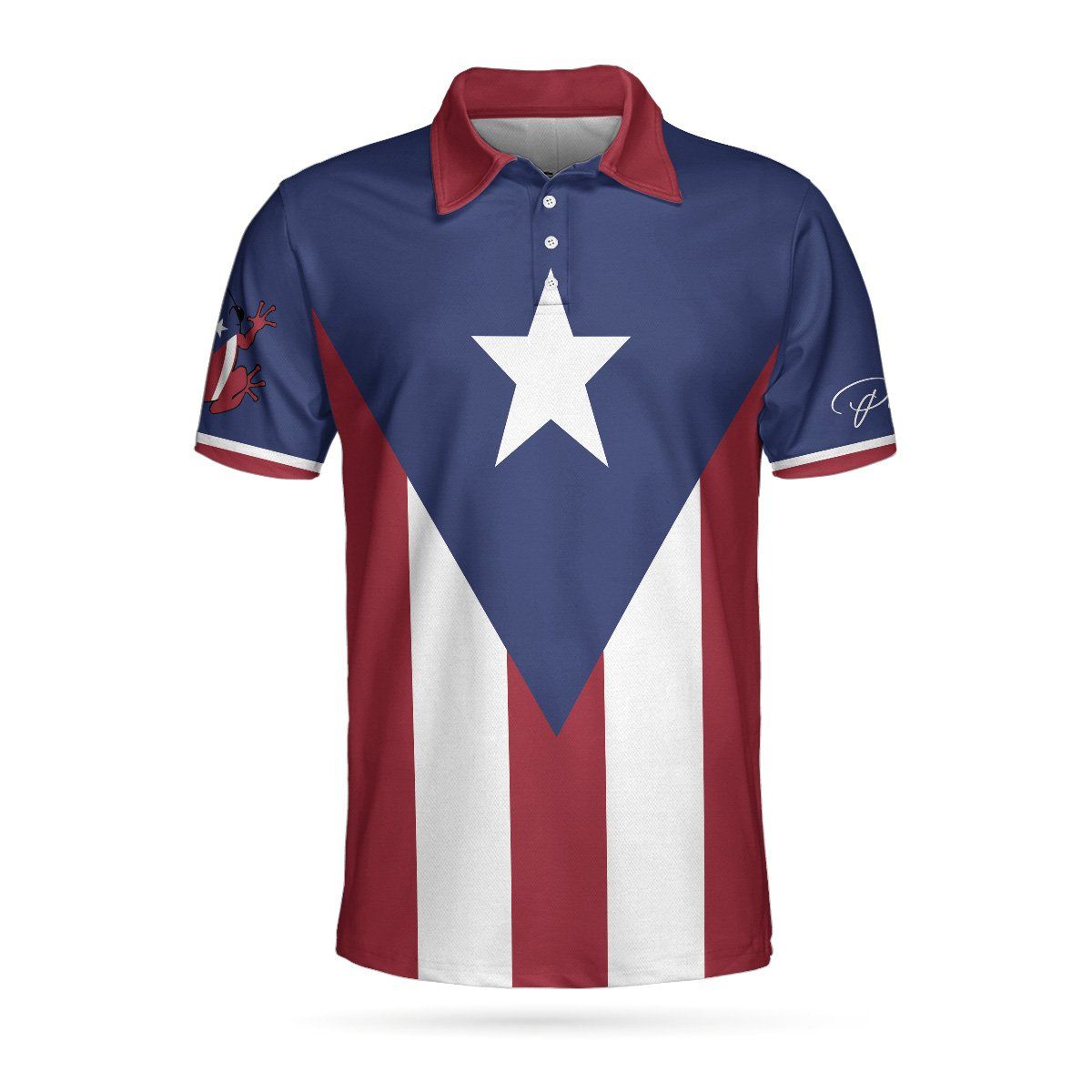 Puerto Rico Flag 3D All Over Printed Polo Shirt Puerto Rico Flag 3D All Over Printed Polo Shirt
