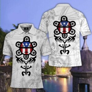 Puerto Rico Floral Polo Shirt