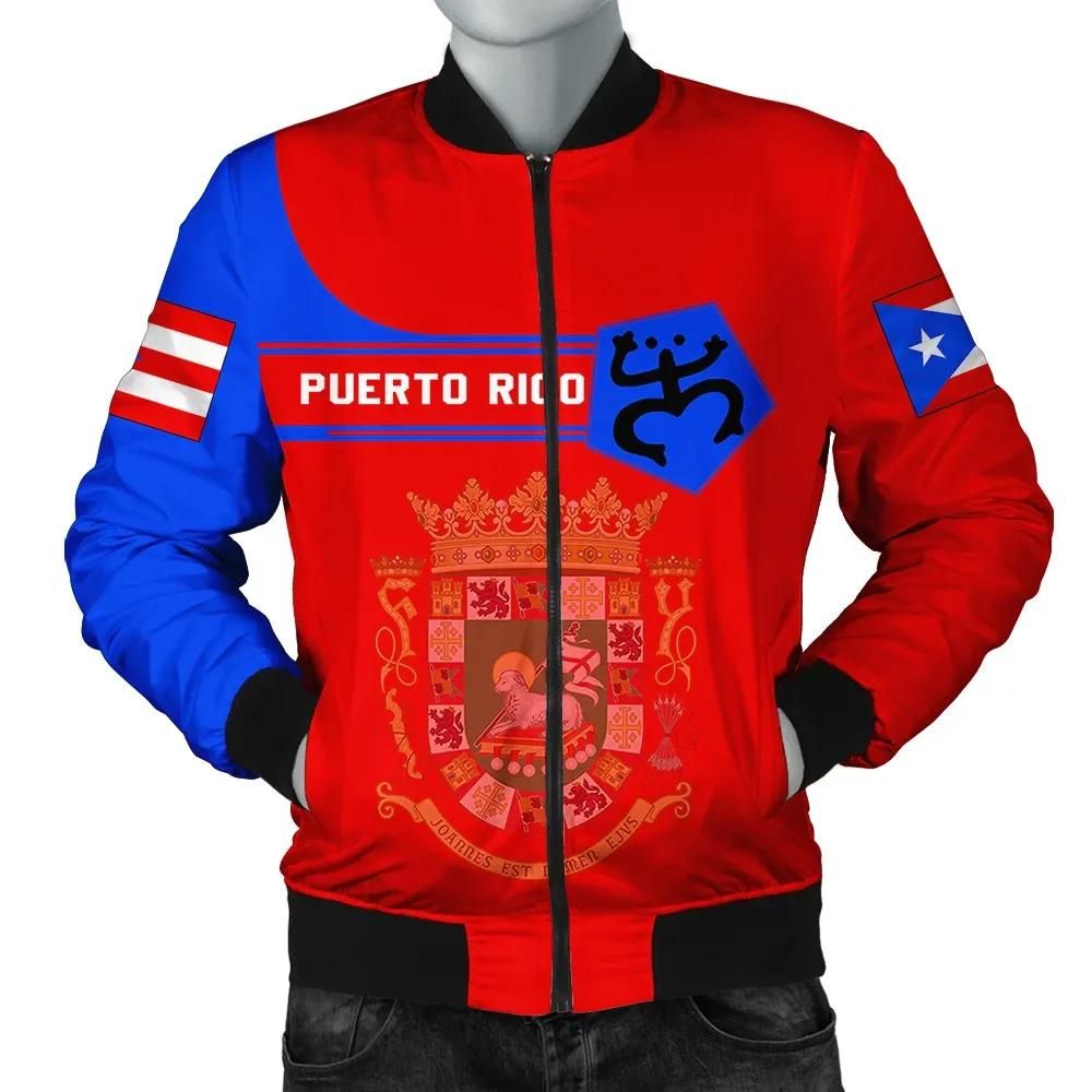 Puerto Rico Of Arms Men Bomber Jacketimple Style J78 Bomber Jacket Puerto Rico Of Arms Men Bomber Jacketimple Style J78 Bomber Jacket