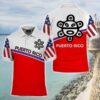 Puerto Rico Red And White Polo Shirt