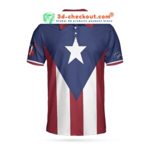 Puerto pico flag polo shirt