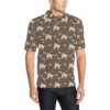 Pug Pattern Print Design A02 Men Polo Shirt