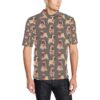 Pug Pattern Print Design A05 Men Polo Shirt