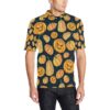 Pumpkin Halloween Pattern Print Design A04 Men Polo Shirt