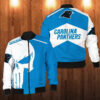 Punisher Skull Carolina Panthers 3D Bomber Jacket