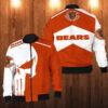 Punisher Skull Chicago Bears 3D Bomber Jacket