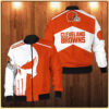 Punisher Skull Cleveland Browns 3D Bomber Jacket