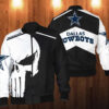 Punisher Skull Dallas Cowboys 3D Bomber Jacket