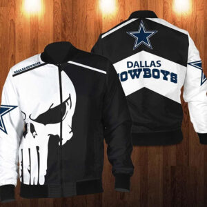 Punisher Skull Dallas Cowboys 3D Bomber Jacket