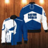 Punisher Skull Indianapolis Colts 3D Bomber Jacket