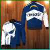 Punisher Skull Los Angeles Chargers 3D Bomber Jacket