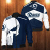 Punisher Skull Los Angeles Rams 3D Bomber Jacket