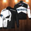 Punisher Skull New England Patriots 3D Bomber Jacket