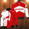 Punisher Skull Tampa Bay Buccaneers 3D Bomber Jacket