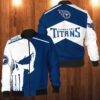 Punisher Skull Tennessee Titans 3D Bomber Jacket