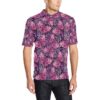 Purple Butterfly Leopard Men Polo Shirt