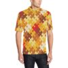 Puzzle Pattern Print Design A01 Men Polo Shirt