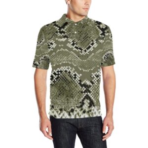 Python Pattern Print Design A04 Men Polo Shirt