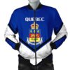 Quebec Coat Of Arms Men Bomber Jacket Lucian Style J5W Bomber Jacket